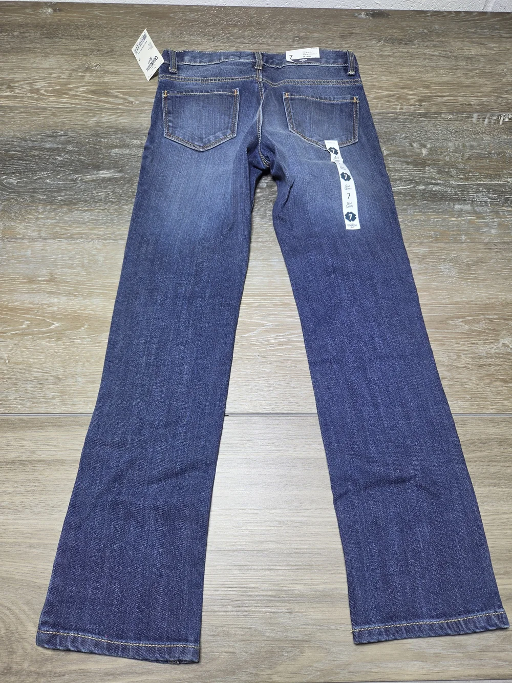 OshKosh B'gosh Skinny Jeans Girls Size 7 Dark Wash Adjustable Waist